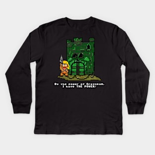 16 Bit He-Man Kids Long Sleeve T-Shirt